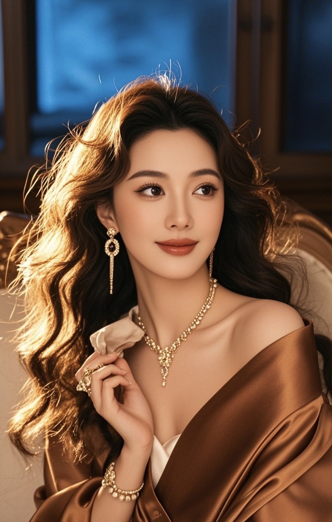 优雅奢华的珠宝与温柔笑颜,尽显女性魅力!#五一放个假