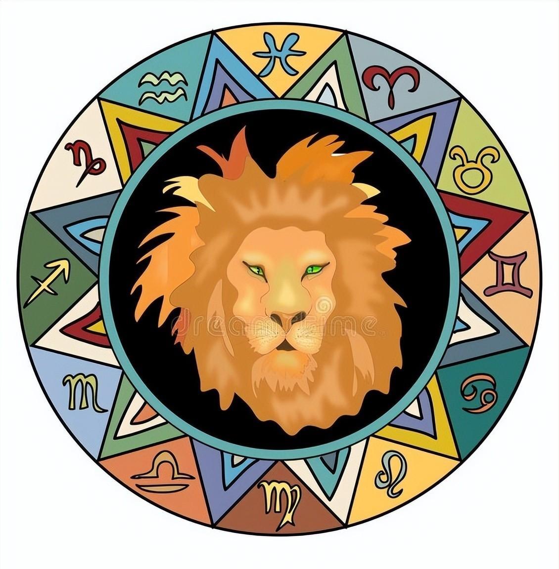 当狮子座站在舞台中央,镁光 狮子座星座符号狮子图腾狮子和太阳