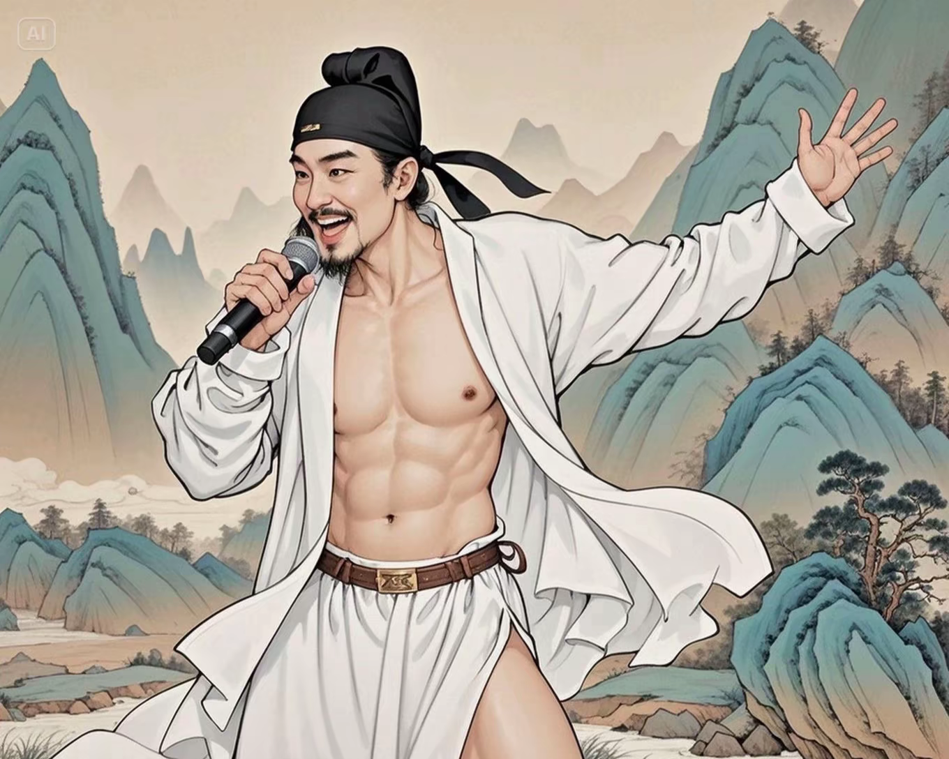 一米八的大高个儿,有着如同双开门冰箱般的身材