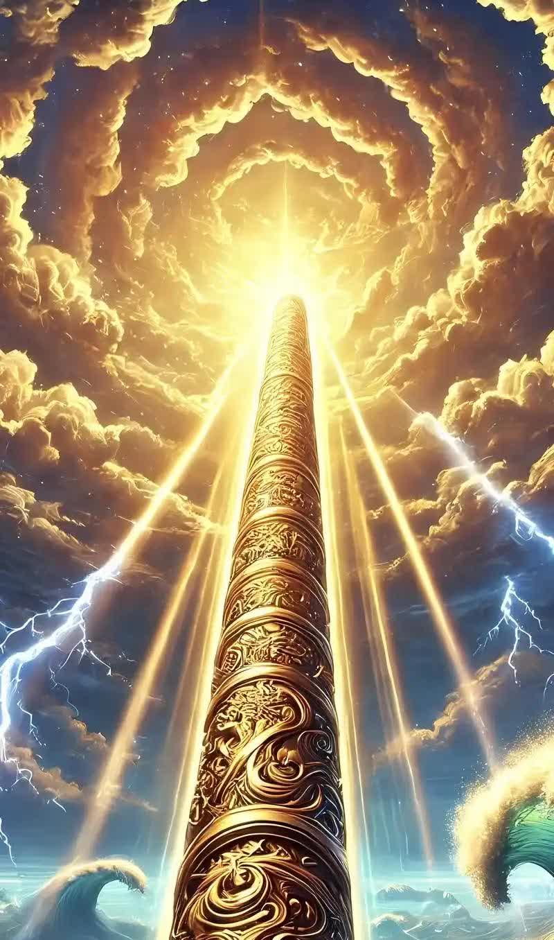 定海神针如意金箍噜铁棒子重13500斤=6750公斤=6