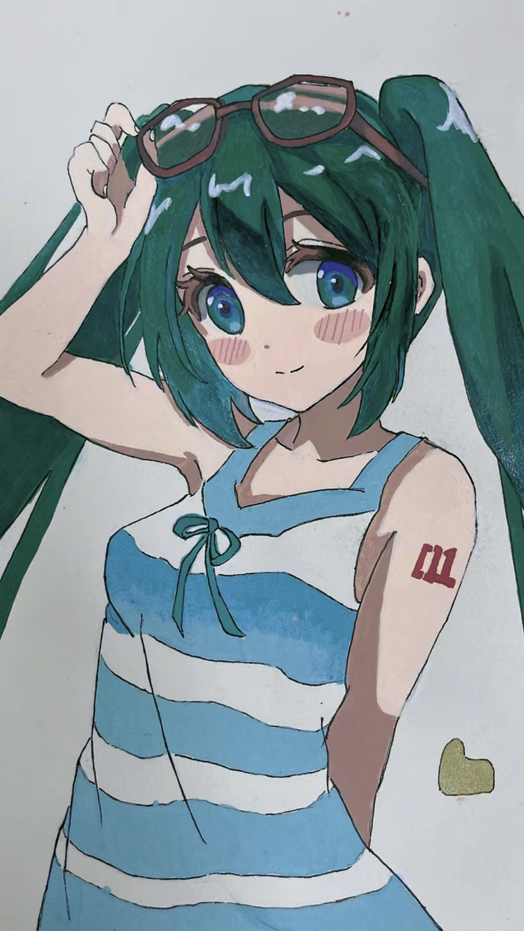 初音未来手绘过程,萌萌哒的公主殿下大家喜欢吗