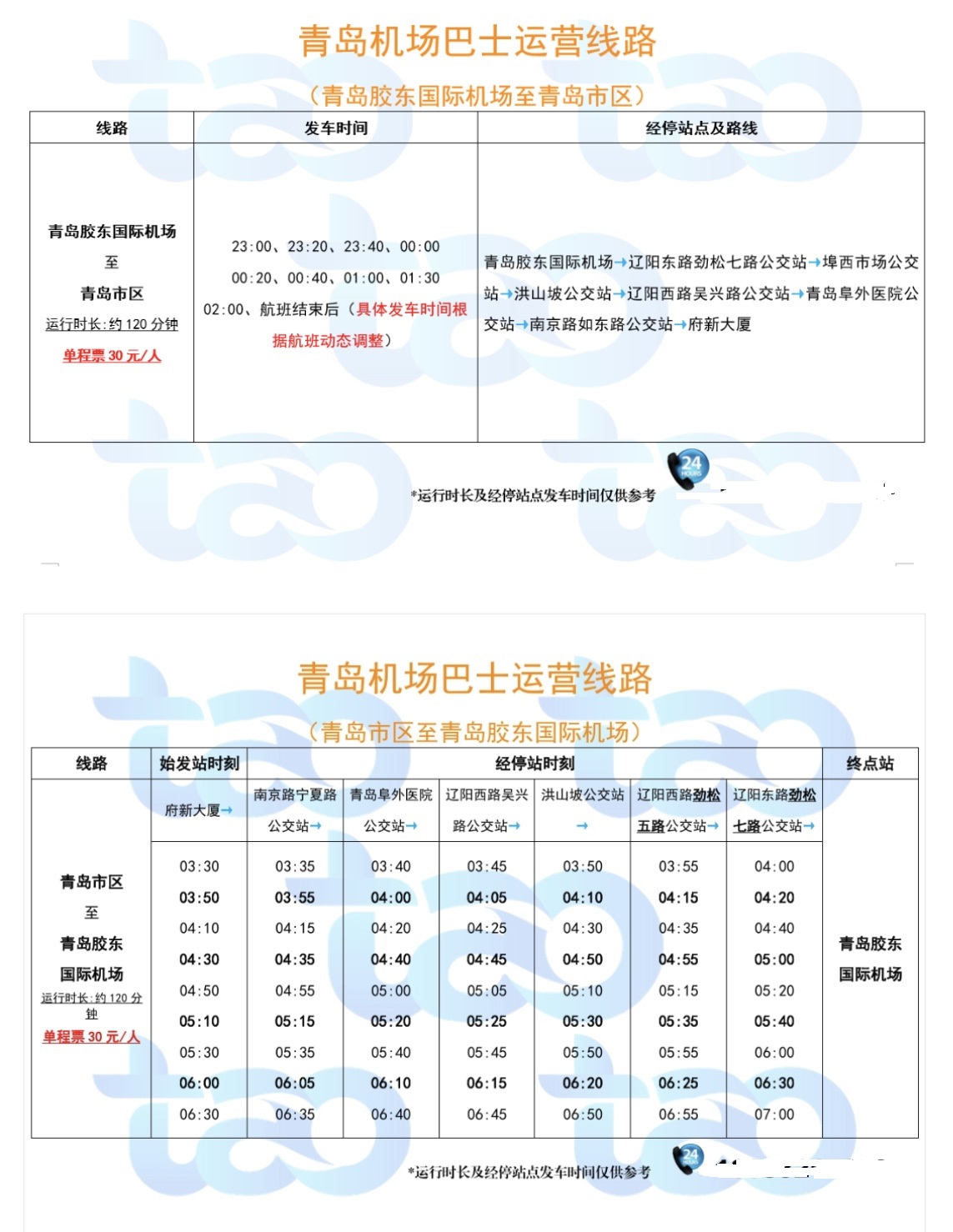 青岛机场巴士夜间快线优化调整 为保障乘坐早晚航班的旅客顺畅出行
