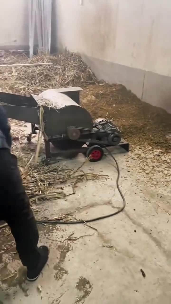 铡草揉丝一体机,直接看效果吧