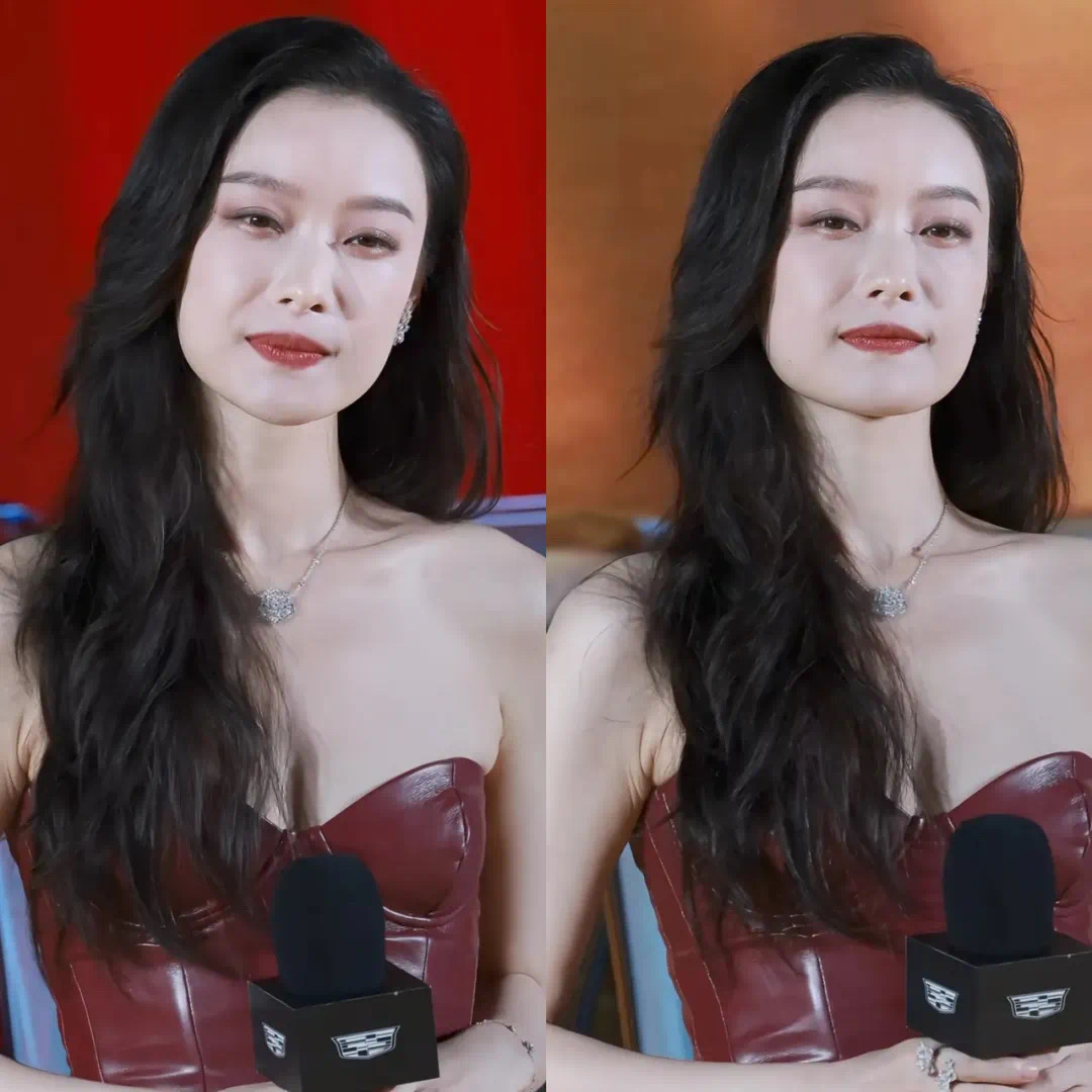 现在就是一张国字脸,同样是鲶鱼长相,舒淇真是最抗老的那一个,倪妮