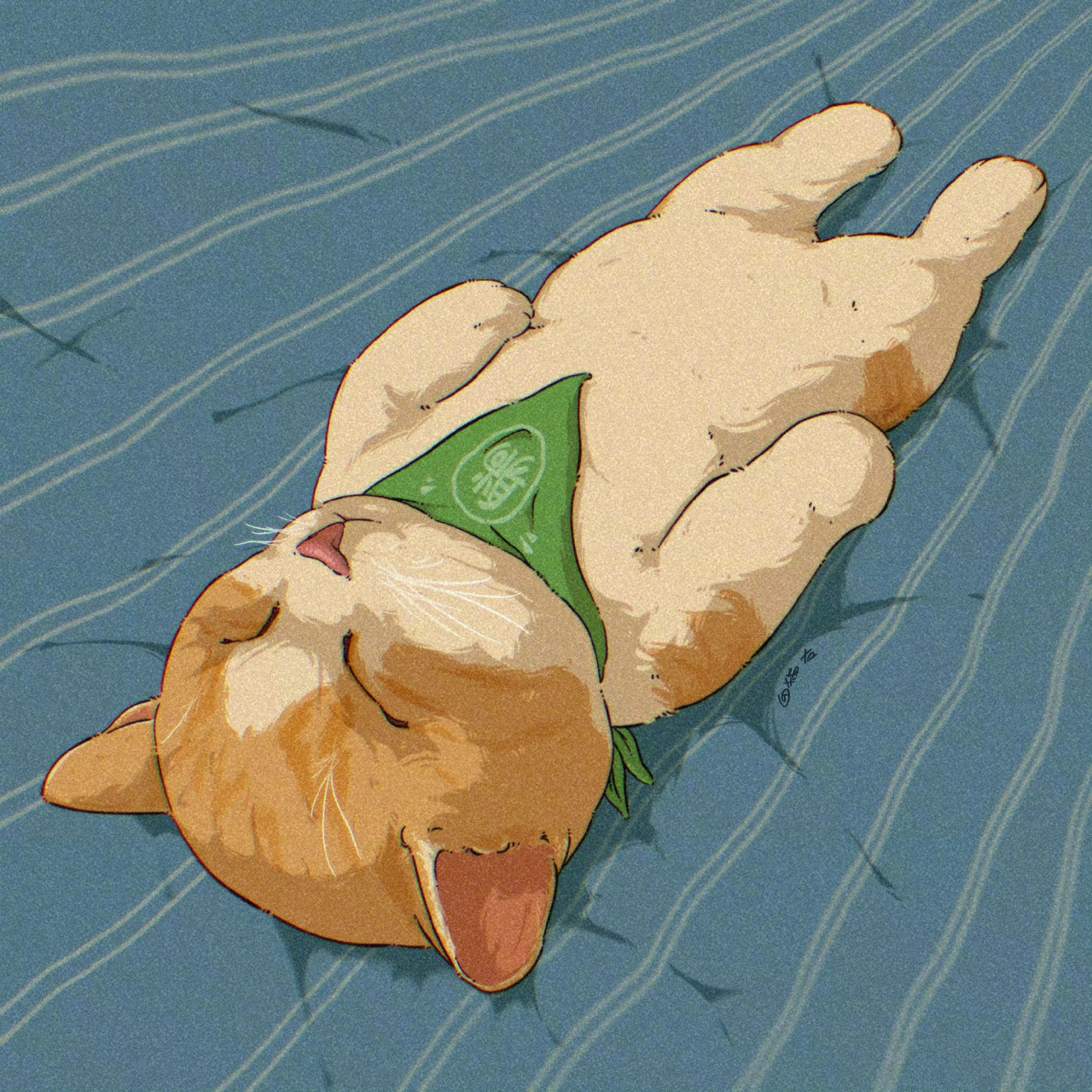 画师:猫右的动物村 676767 #插画