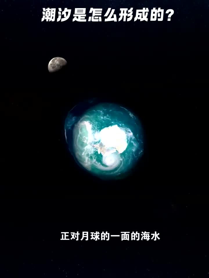 海洋形成潮汐的过程演示