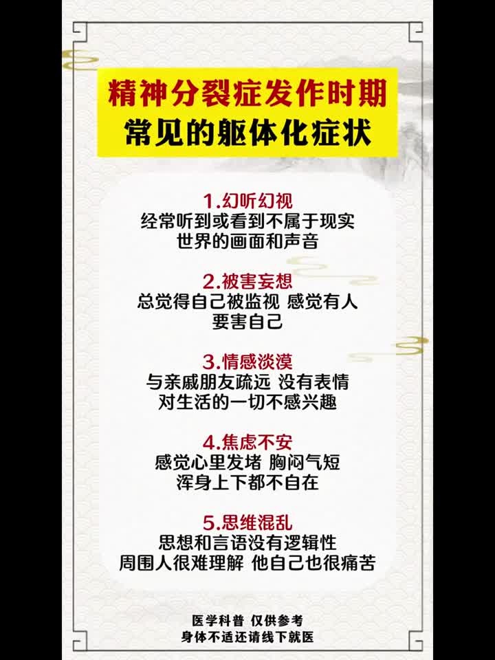 精神分列症一级症状群(精神分裂症一级)