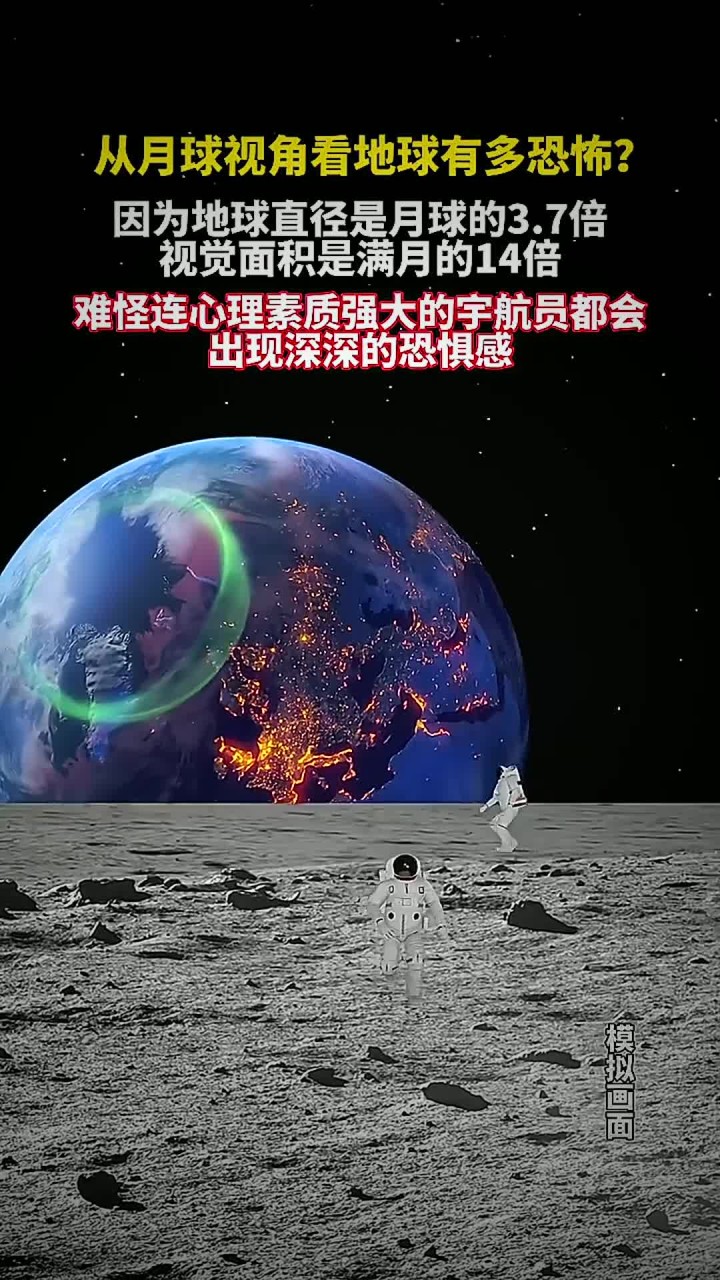从月球视角看地球有多恐怖?