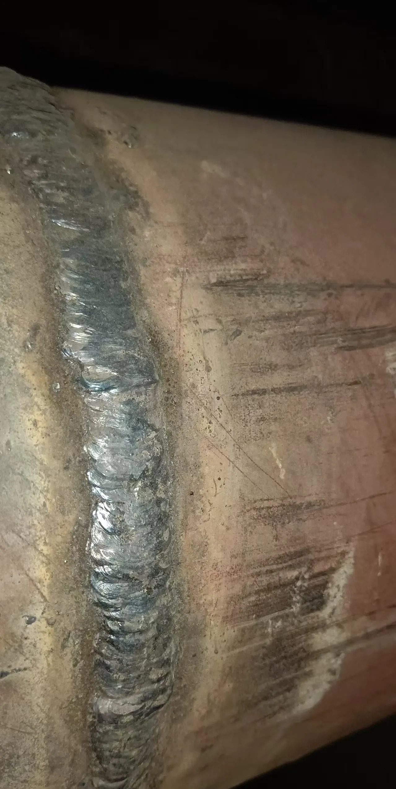 再次问我焊接懔酆赣懔酆竿计艿篮附 电焊鱼鳞纹图片管道二级探伤