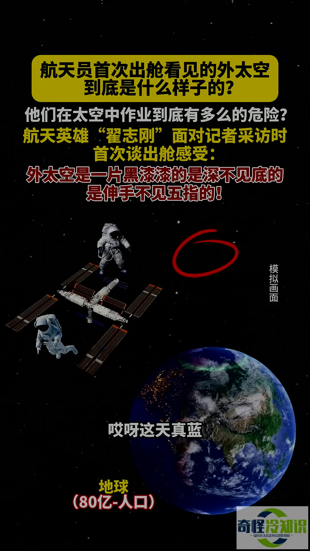 翟志刚太空行走图片