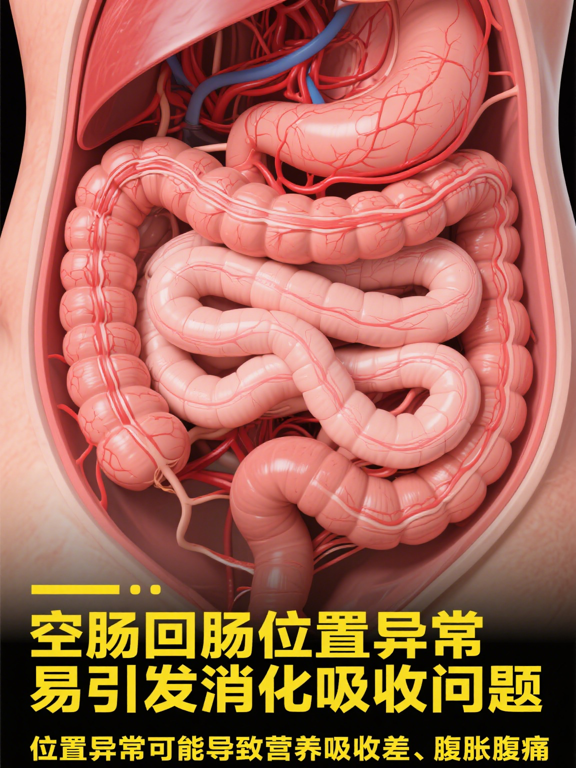 空肠和回肠的位置图 空肠和回肠是小肠的重要组成部分