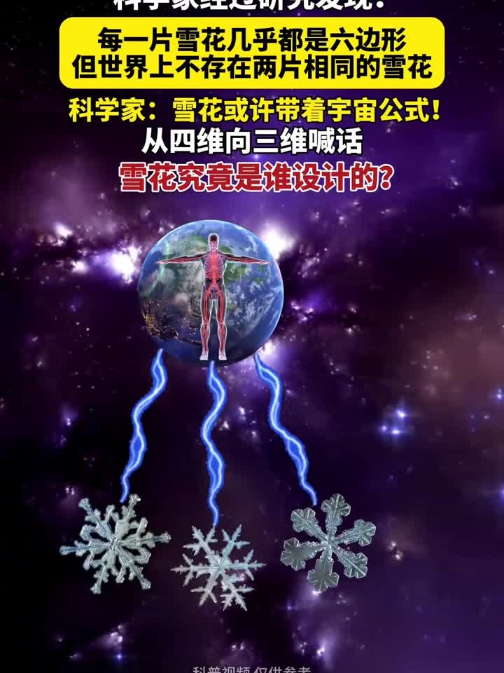 雪花为什么是六边形的
