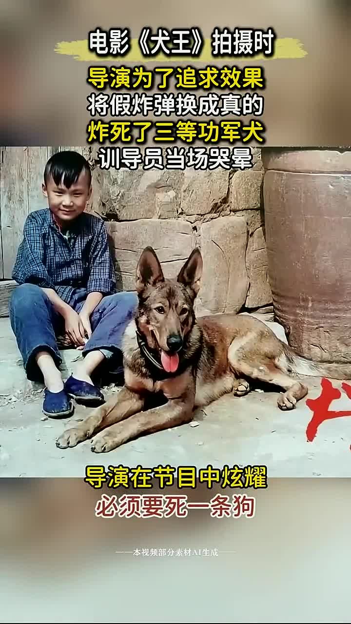 导演为追求效果瞒着训导员,炸死三等功军犬
