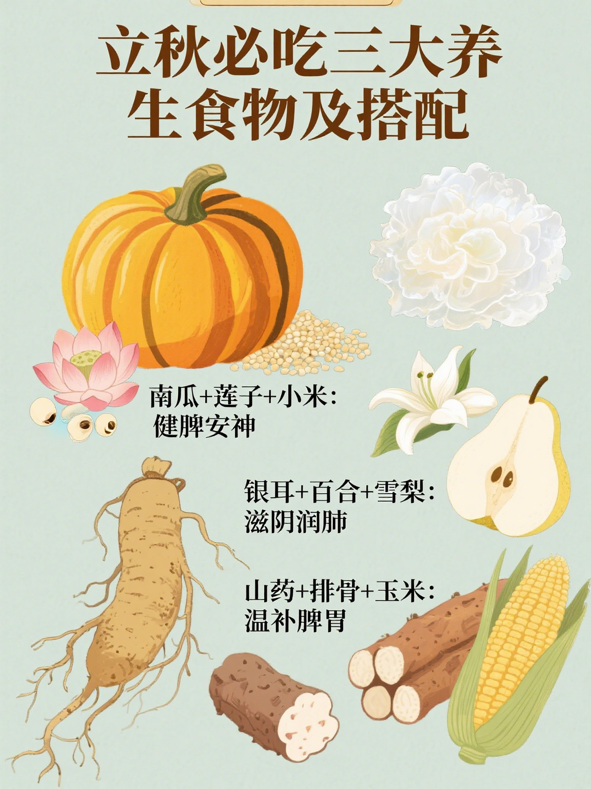 立秋必吃的三大养生食物有哪些,适合搭配什么食材一起食用?