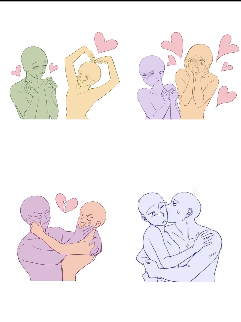 想画cp的生活互动日常?双人互动模板来啦!