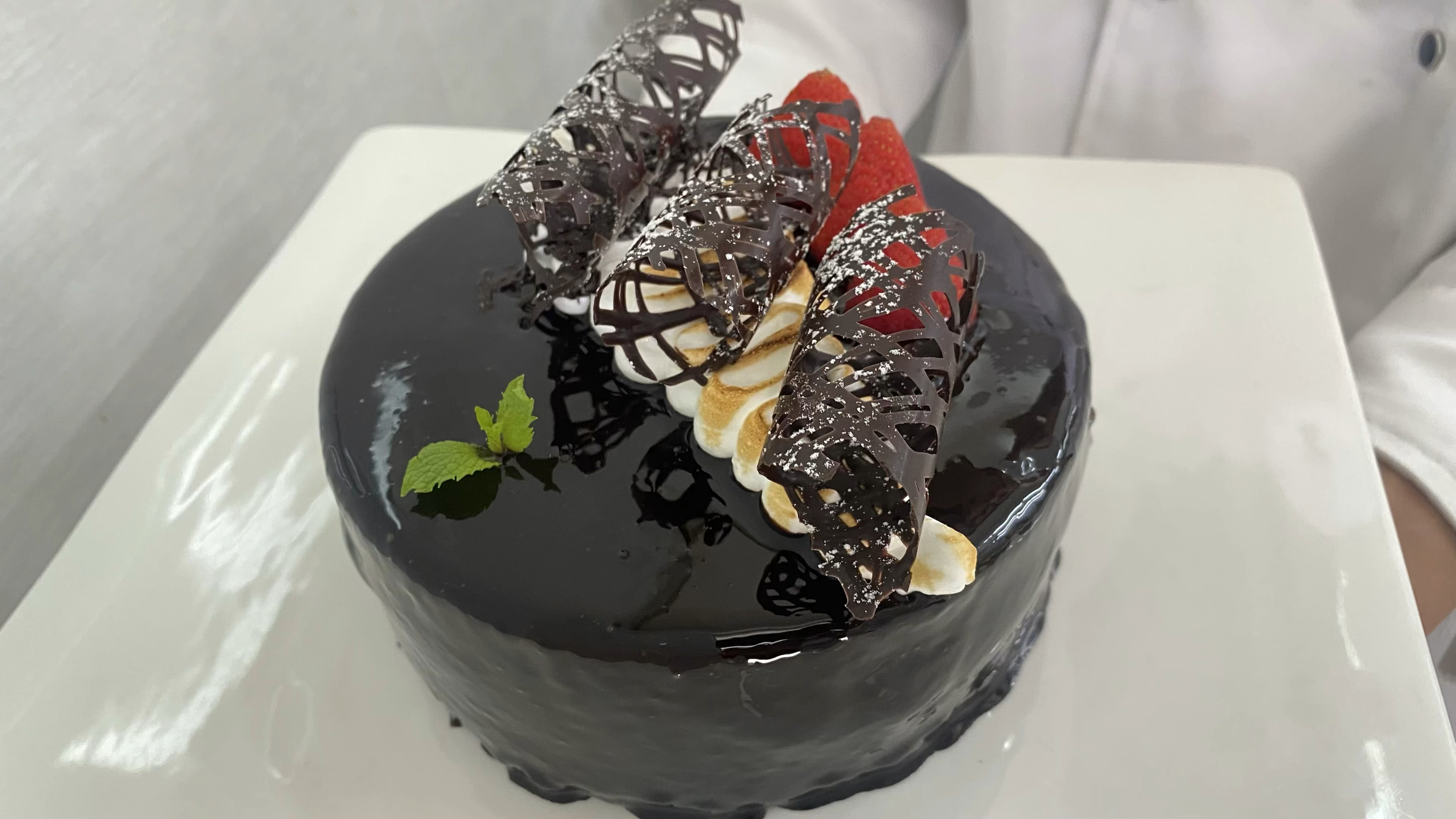 黑巧克力慕斯蛋糕四 蛋糕组合