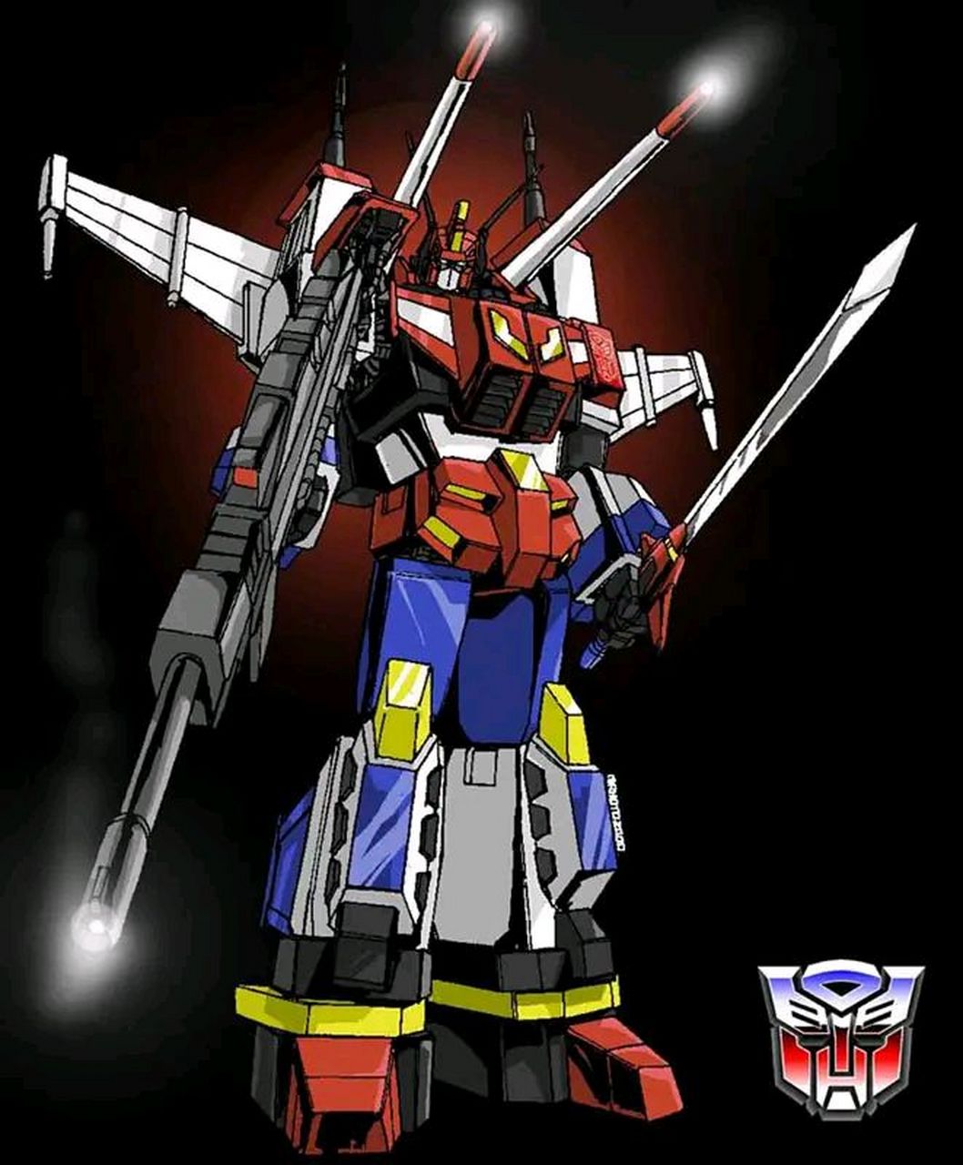 《变形金刚:胜利之斗争》皇者之剑史达插画欣赏,日版变形金刚的博派