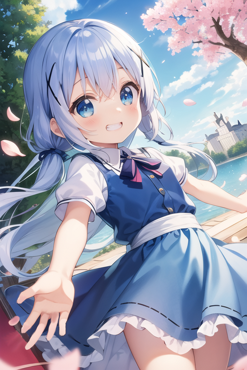 二次元美图# #动漫美图# 利用ai生成的身形娇小却意外地能干的智乃酱