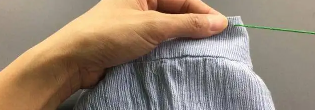 裙腰大了改小针法简单
