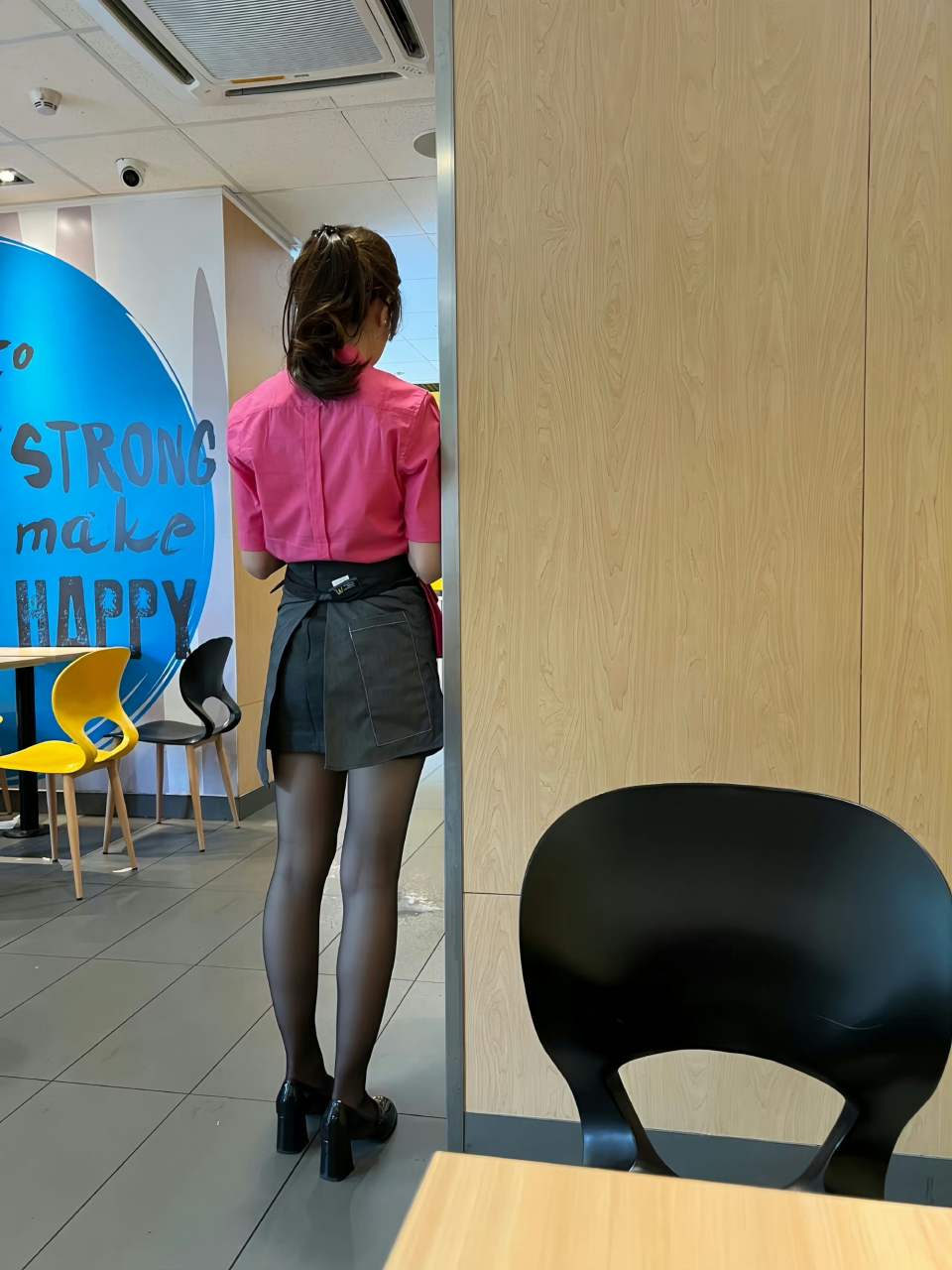 麦当劳的小姐姐#时尚穿搭# #丝袜# #原味丝袜