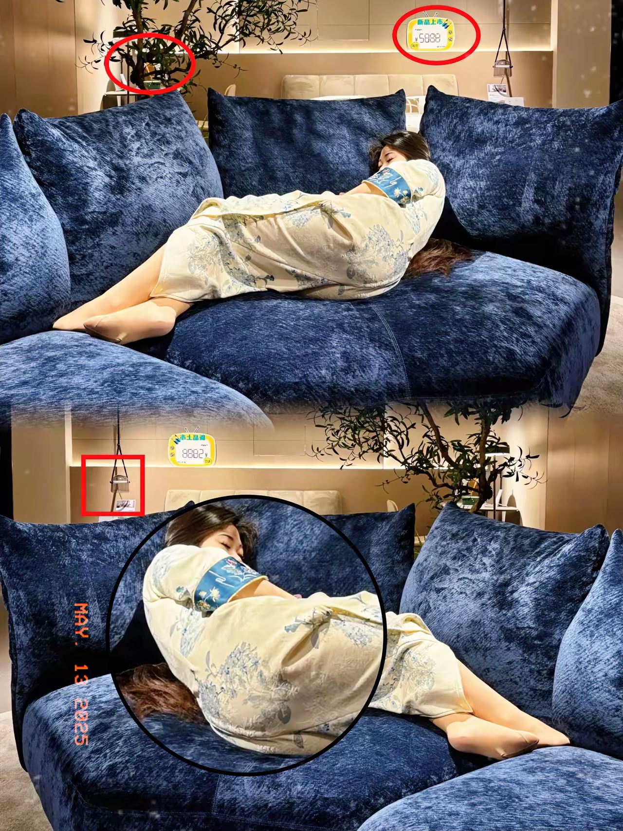 地板擦得反光男生钻厨房打下手女生坐沙美女躺在沙发上