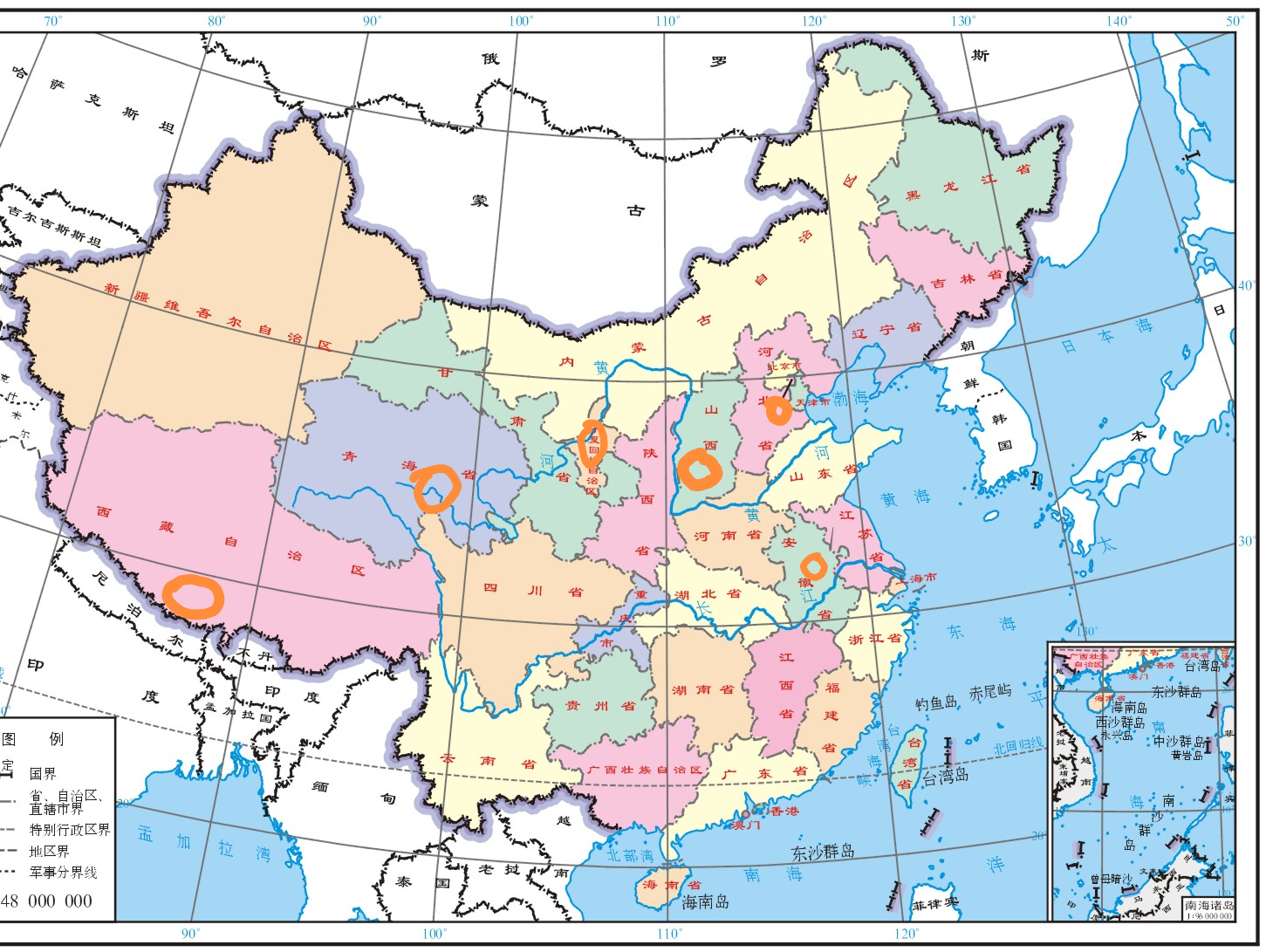 中国地磁强度分布图=中国地磁强度分布图最新