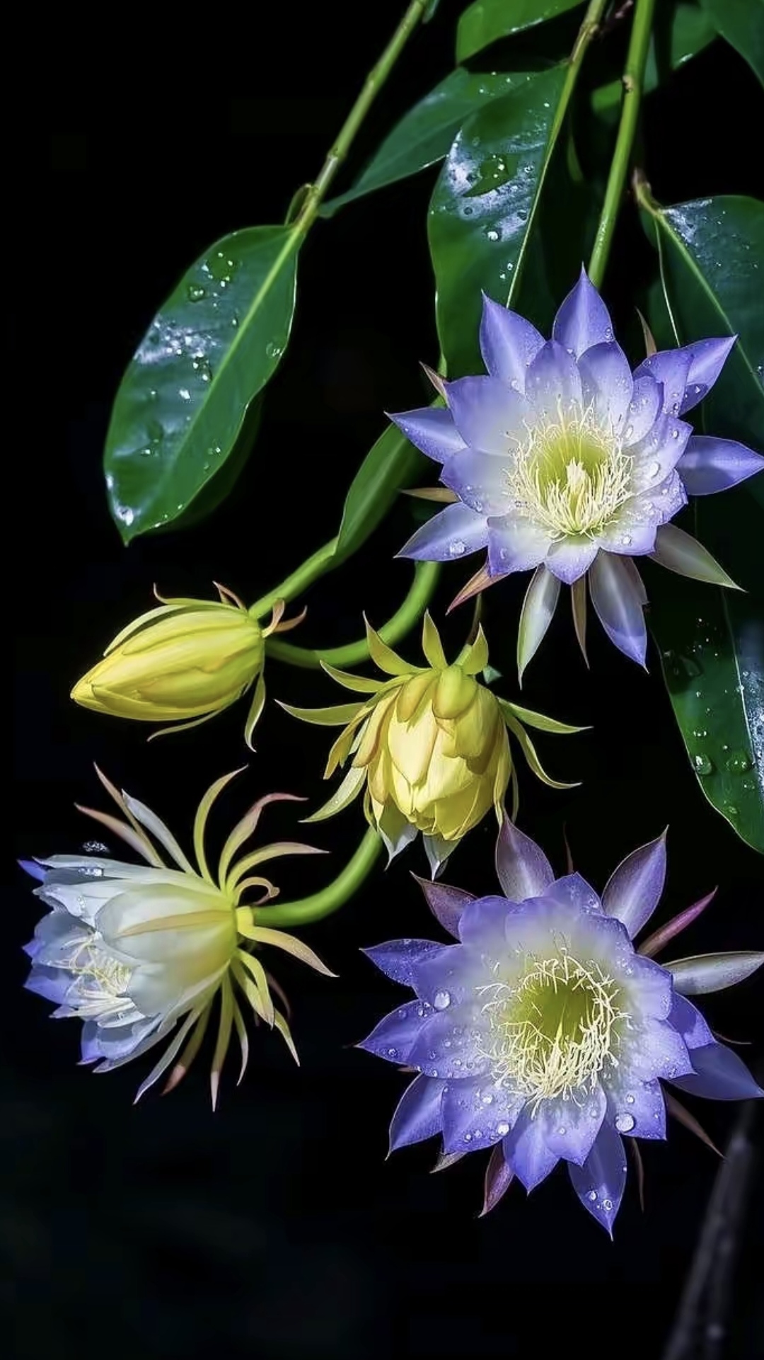 我的视角# 夜深人静,昙花一现,皎洁如月光,静静绽放于夜色之中