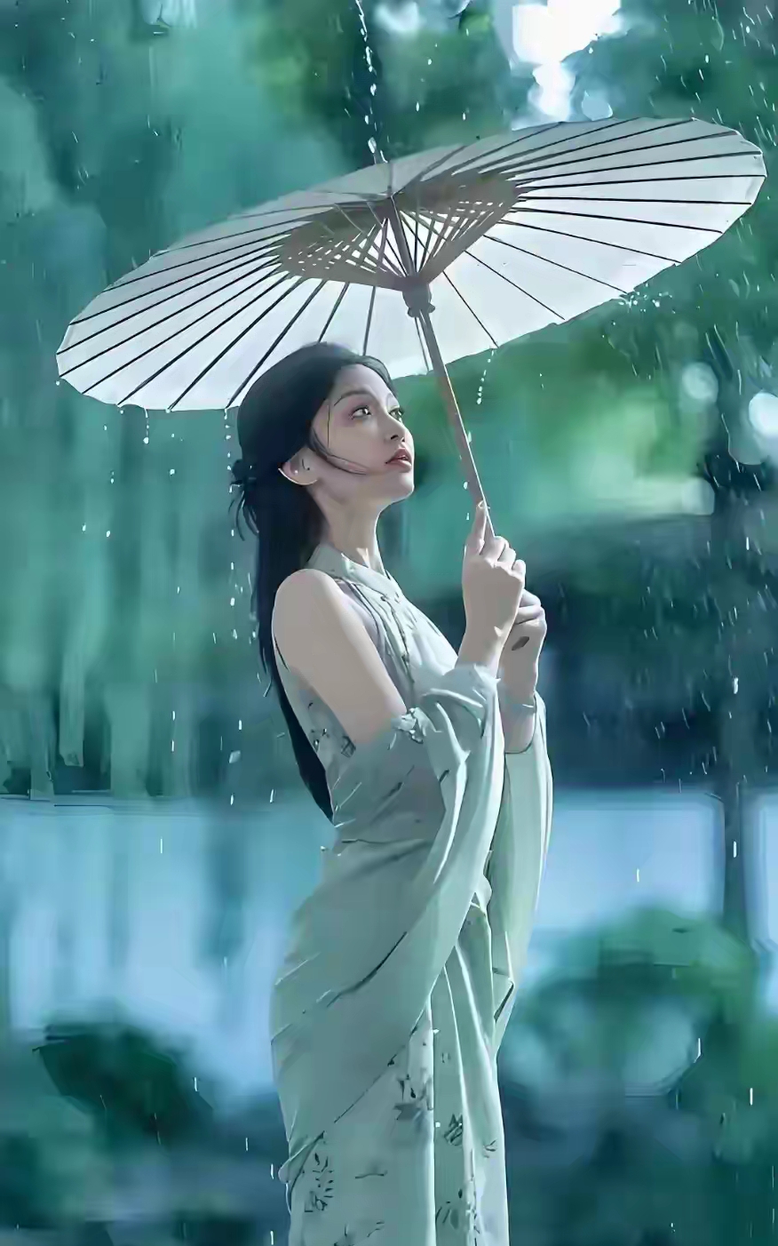 上联:雨润三江五岳 下联