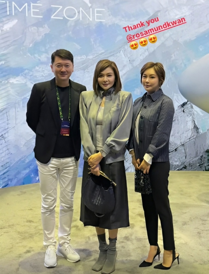 关之琳近日出席活动状态极佳,疑似与前任马清伟,刘銮雄同场也不尴尬