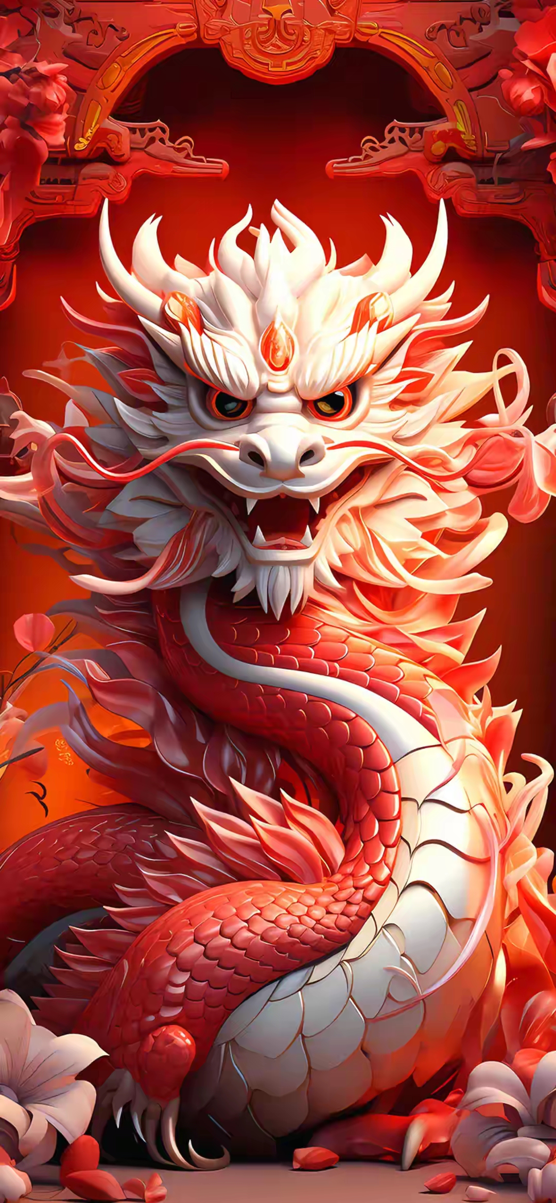 高清3d立体全屏手机壁纸,蛇年好运来