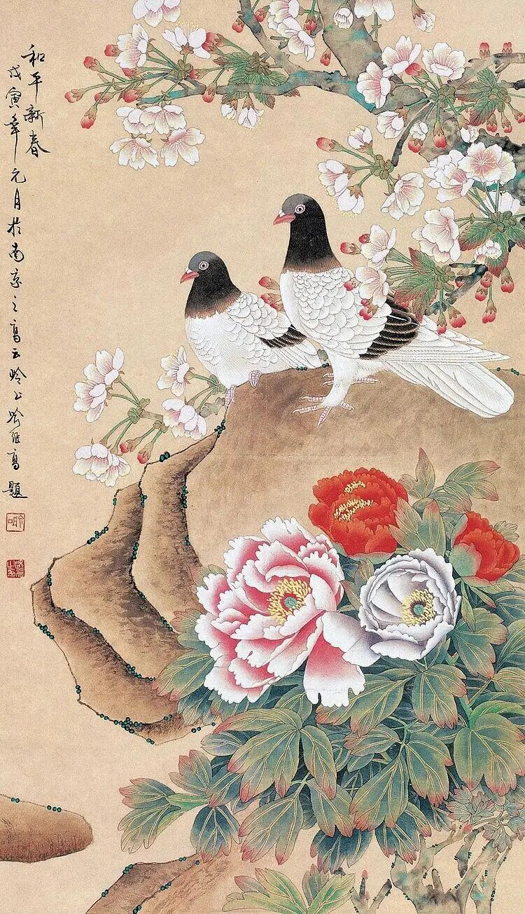 当代工笔花鸟大师喻继高绘画作品精选