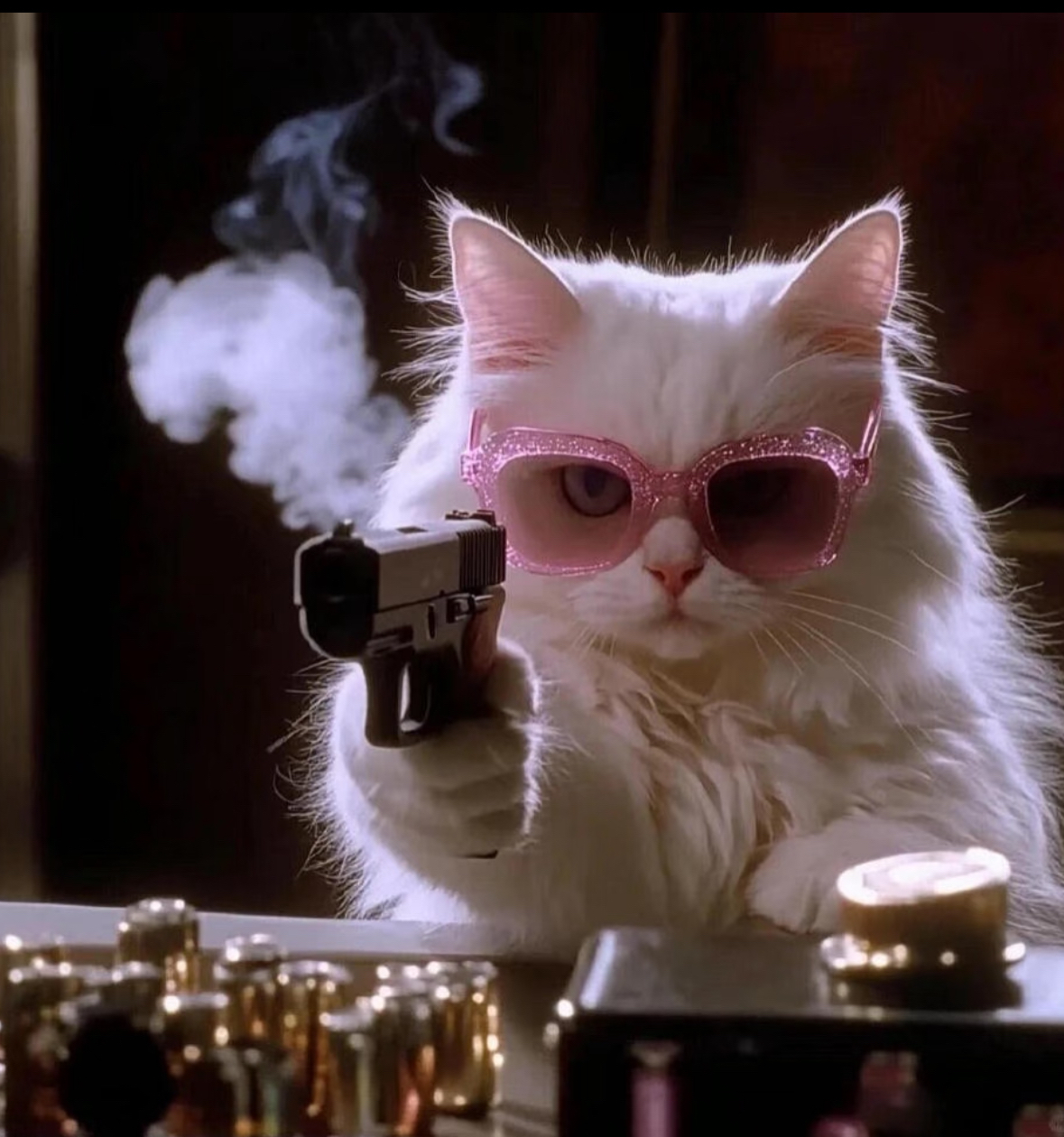 wechat猫咪酷拽头像