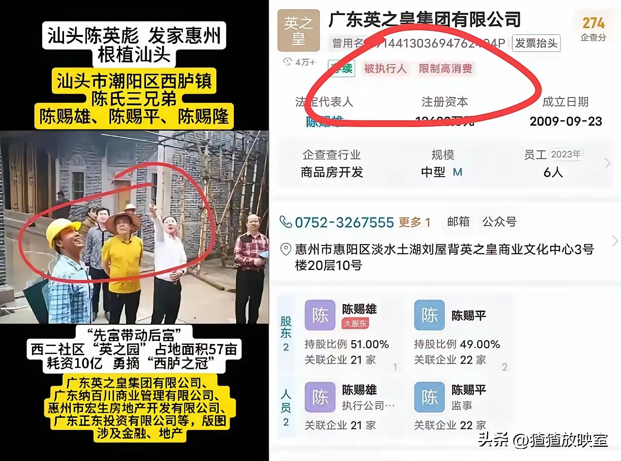 陈氏兄弟名下房产早被法院挂网拍卖,惠州英之皇商业中心2