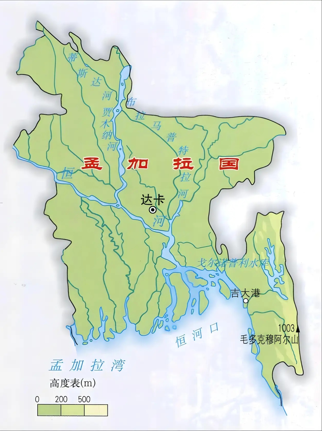 这完全是得益于孟加拉国有利的地形