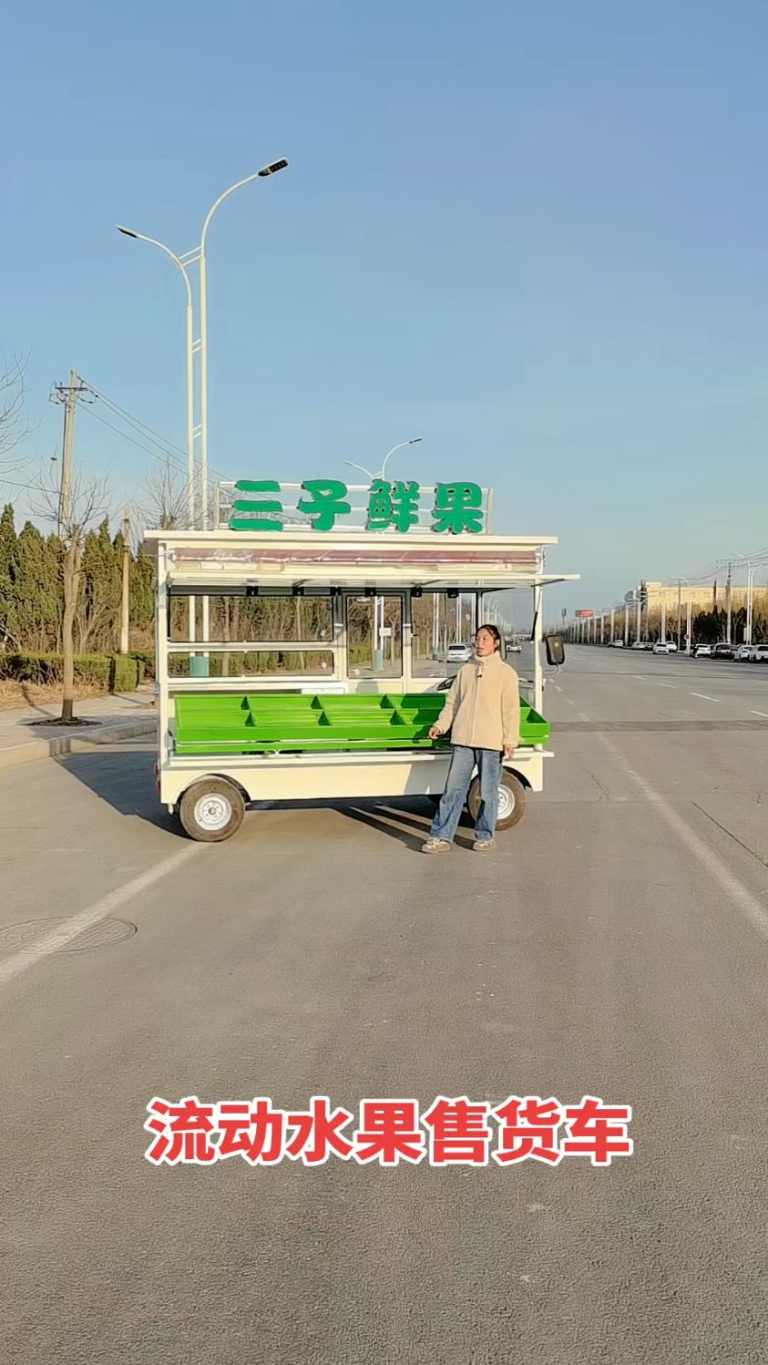 流动水果售货车 水果摆摊车