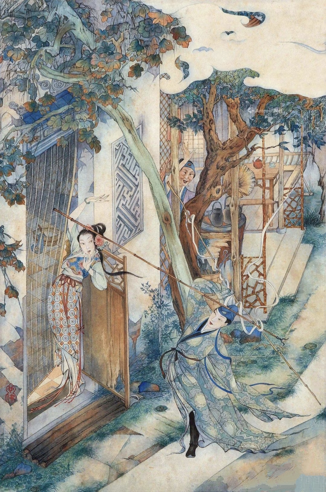 一位有着"铁线游丝"绝技的画家,却常因画春画而被