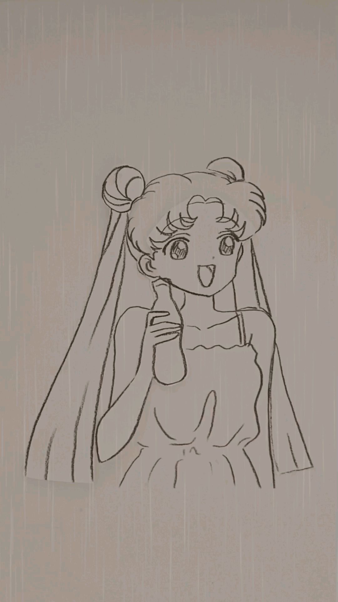 美少女战士喝饮料