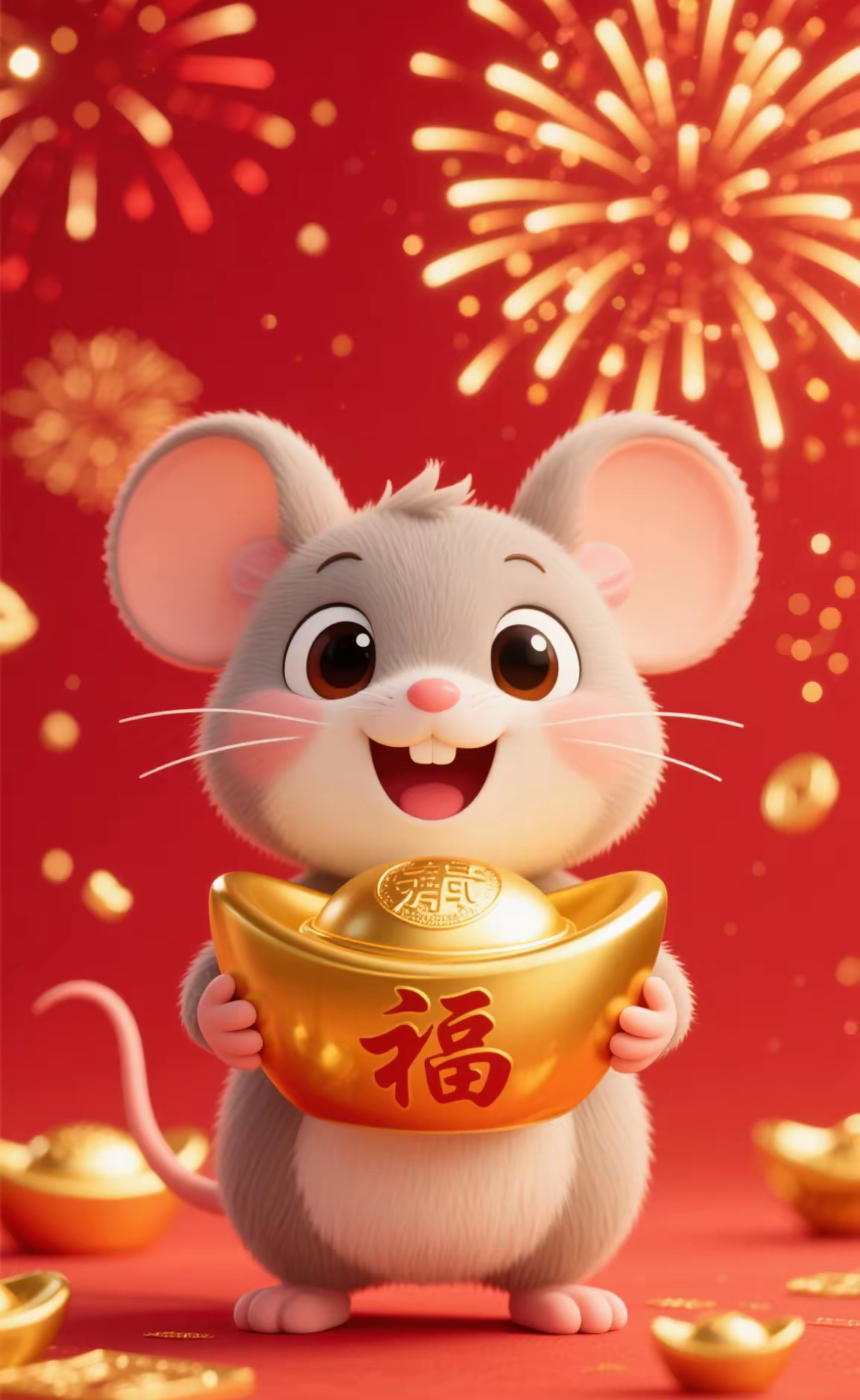 属鼠的朋友接福了