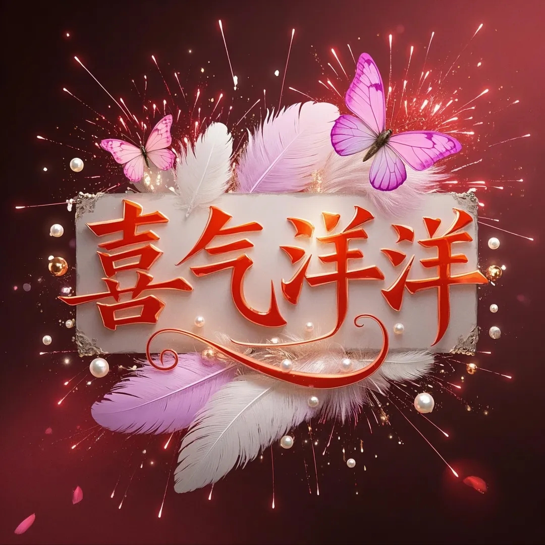 喜气洋洋,万象更新,福星高照,瑞气盈门,财源广进,日进斗金,蛇年大吉