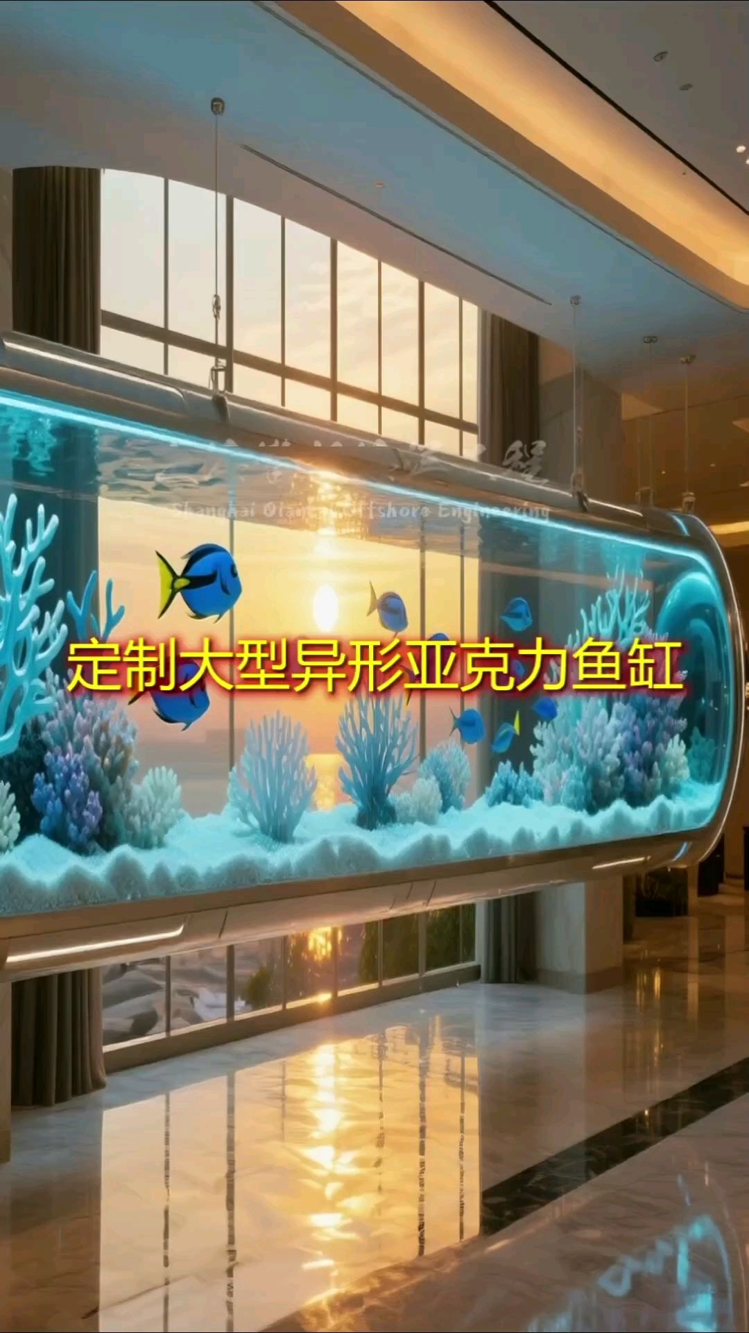 异形大鱼缸,定制异形亚克力鱼缸,超大鱼缸厂家