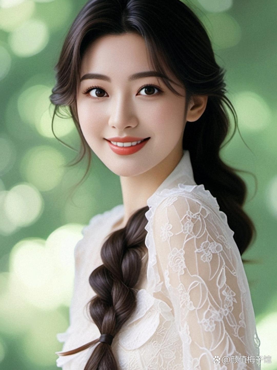 这美女的麻花辫太美了,美的让人心动不已!#养眼美女# #美女