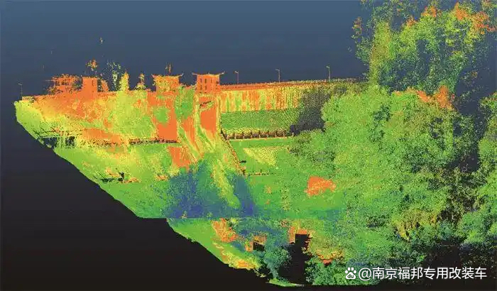 水库堤坝三维雷达监测图