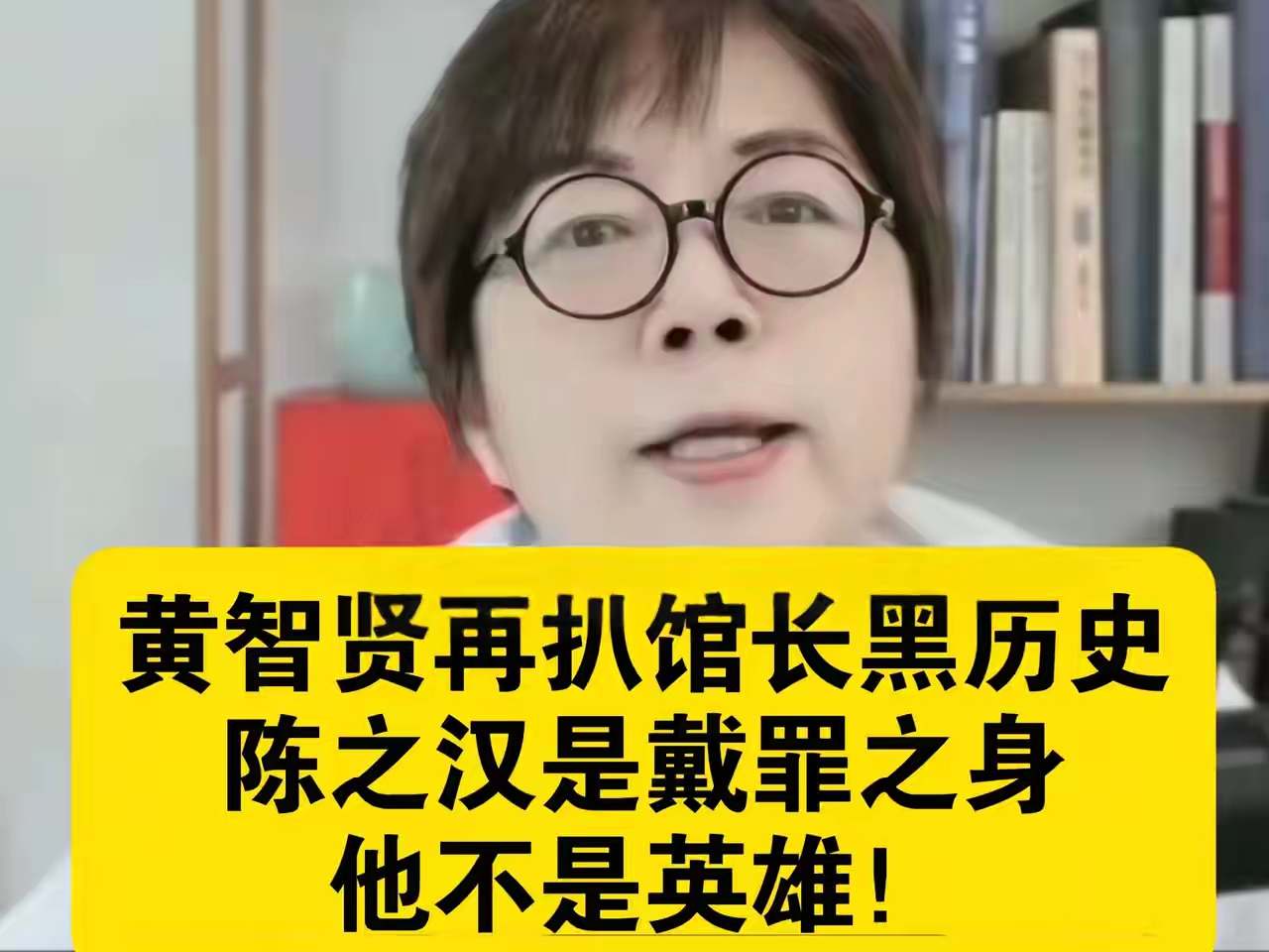 中国台湾媒体人黄智贤如果光看她在大陆各种场合的演讲,是真真实实