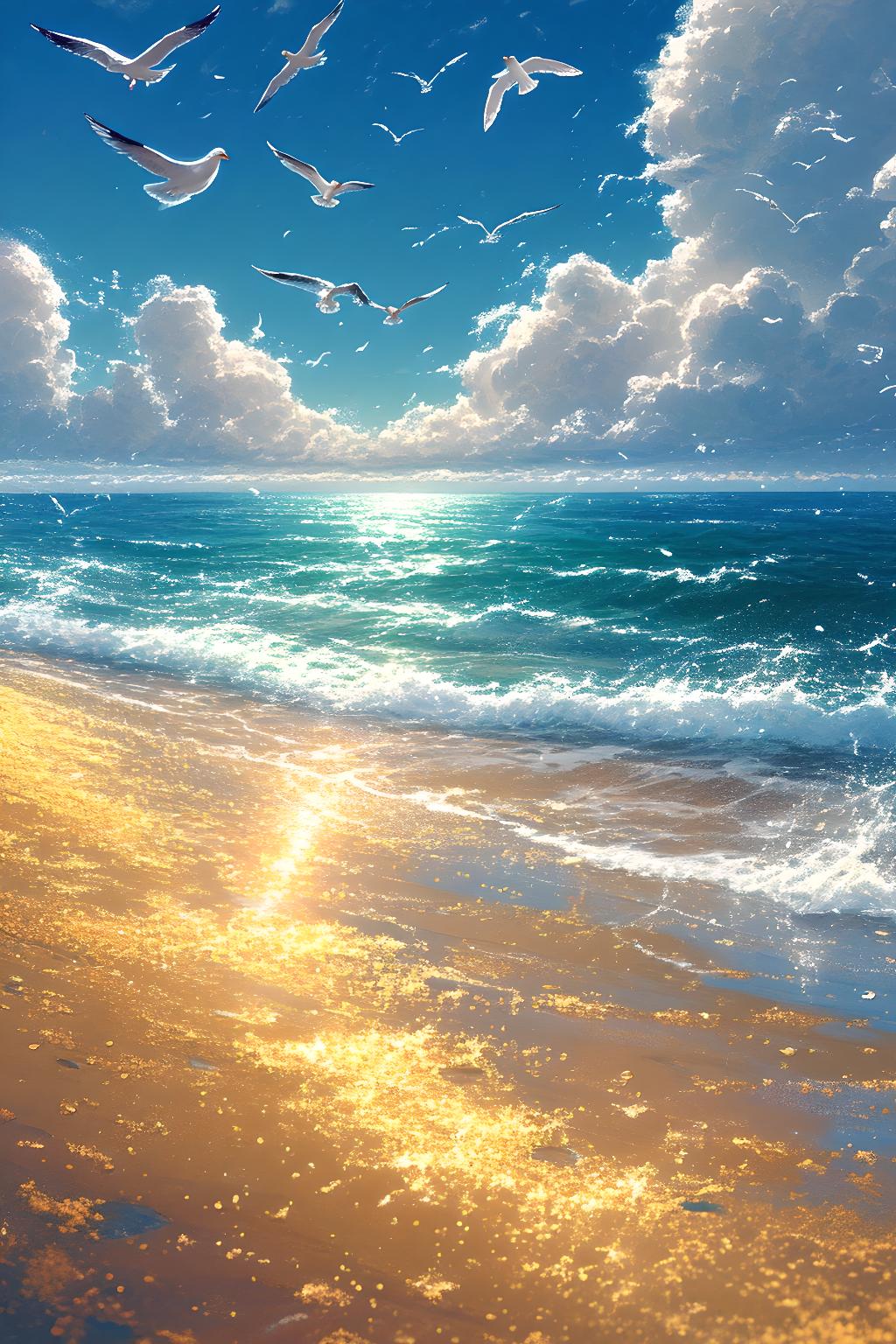 壁纸图片分享,大海的浪漫