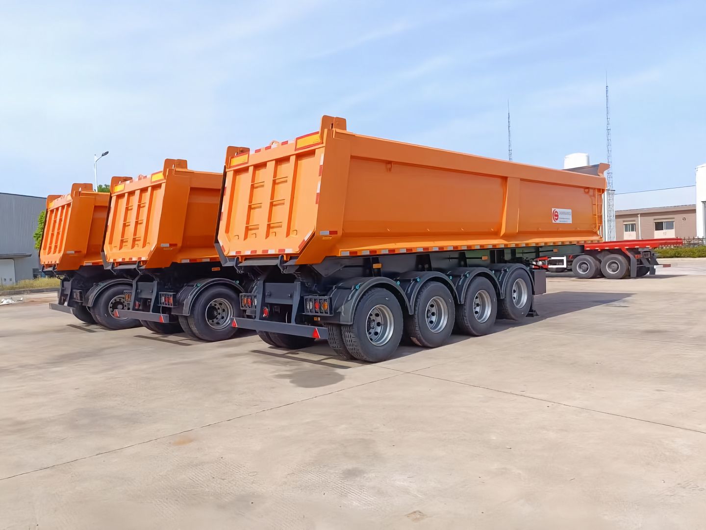 后翻自卸半挂车