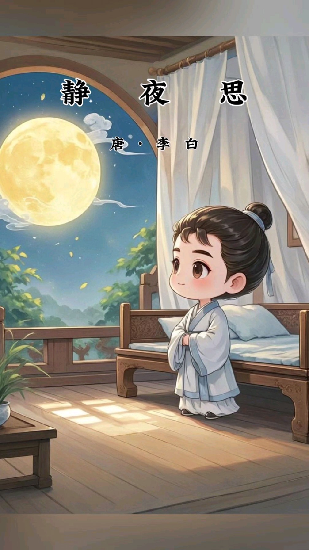 ai古诗词《静夜思》