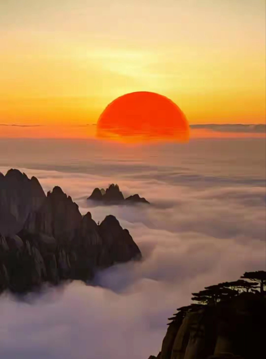 旭日东升燃希望,鸿运当头照福泽