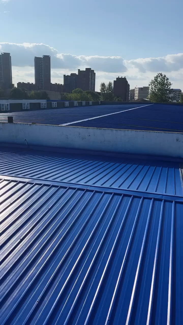 彩钢瓦屋顶喷漆改色施工