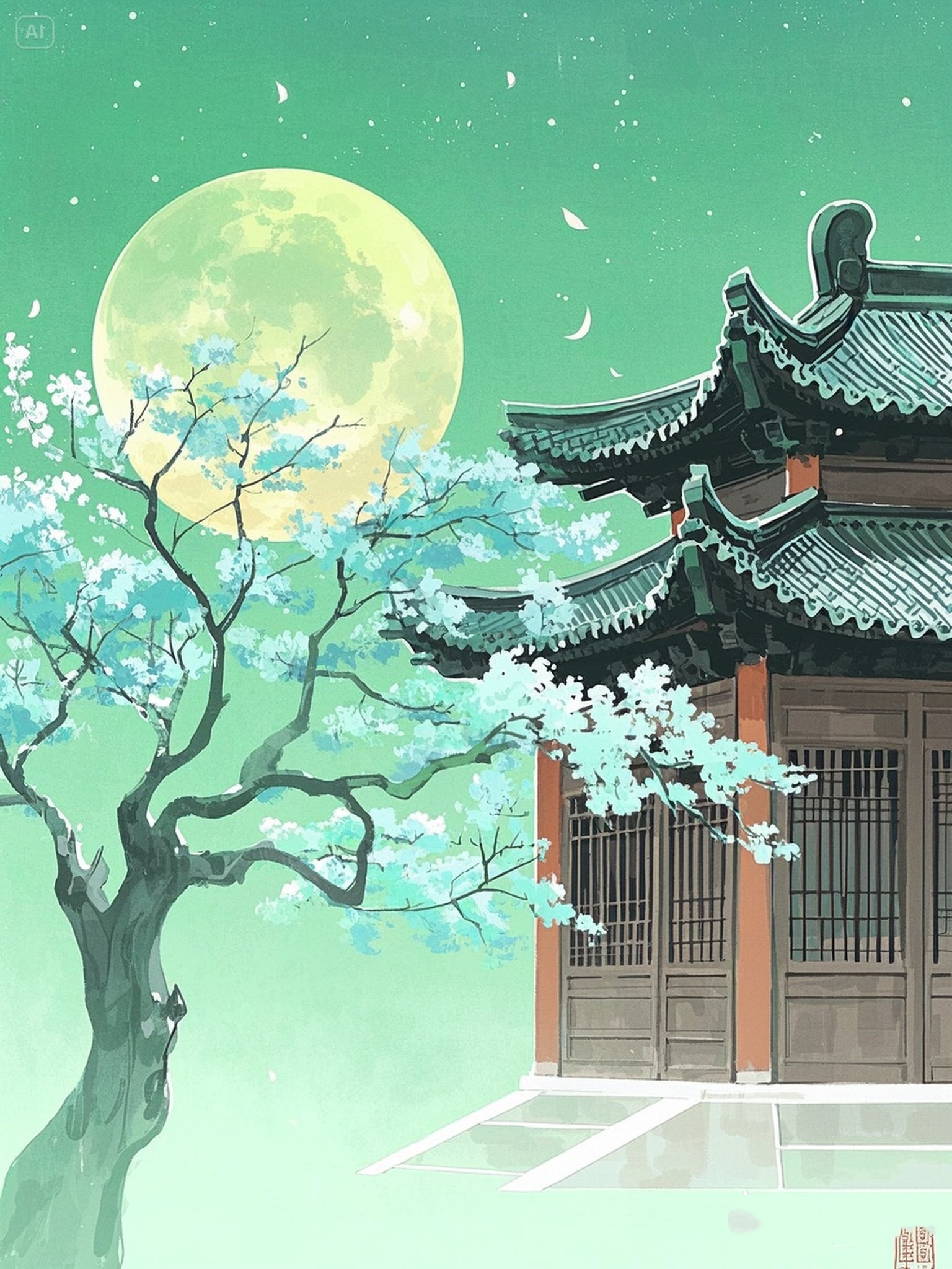 月下婆娑的树影里是否还藏匿着那年的禅者睿智的诗?