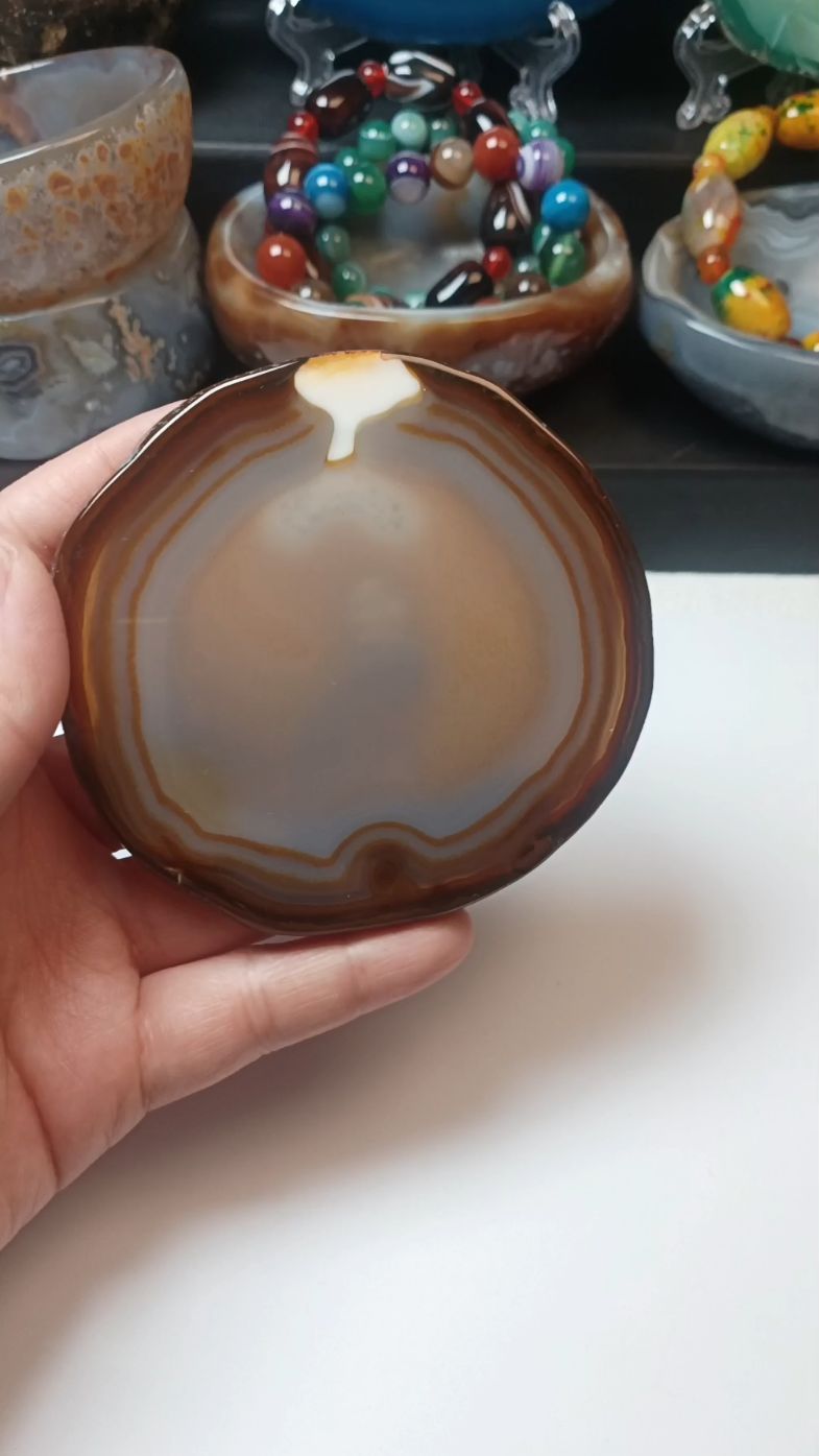玛瑙原石片 大自然的古朴美
